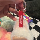 Coca-cola Pop Mart Plush Keychain White red Character Holding Coke Can