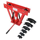 Pipe Bender Manual Hydraulic W 6 Dies Piping Bending Exhaust Tube Tools 12 Ton