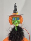 Rare Glitterville Halloween Witch Cupcake Cake Stand Plate Read