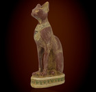 Authentic Ancient Egyptian Antique Rare Goddess Bastet Figurine Egyptian Bc