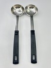 Vollrath 61170   61172 Black 4 Ounce Round Solid   Slotted Spoodle