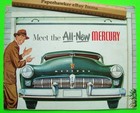1949 Mercury Huge Prestige 28-p Color Catalog   Envl Brochure Woodie Convertible