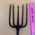 Antique Hand Forged  Ice Fishing Spear 5 Tine Look