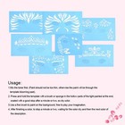 7pcs Facial Design Tools Reusable Face Paint Stencil Body Painting