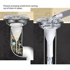 Drain Backflow Preventer  One Way Valve  Adjustable Silicone Sink Floor White