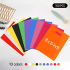 Plastic Party Favor Small Gift Bags  100 Pcs 6  X 8  Goodie Bags For Kids  Candy
