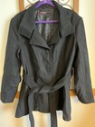 Alpine Swiss Women   s Wool Coat Button Up Jacket Belted Blazer Size 2xl New