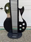Vintage Les Paul Guitar Shaped Metal Cd Holder Tower Rack Stand Holds 60
