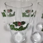 Set Of 6 - Vtg Netherlands Grolsch Beer Clear Drinking Glass 14oz  Barware Euc 