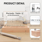 Periodic Table With Real Elements Inside  83 Real Elements Samples  With Wooden