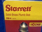 Starrett Pbb-8 Plumb Bob Kit  Solid Brass  8 Oz 