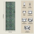 Non-slip Washable Runner Rug For Hallways  2x6 Ultra-thin Floral  Boho Soft F   