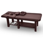 Brown Heavy Duty Wide Massage Table Facial Bed Salon Beauty W headrest