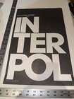 Interpol Our Love To Admire 2007 2-sided Original Promo Poster