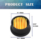 6pcs Air Compressor Replacement Filter Elements For 1 2   1 4  3 8 air Compresso