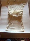Girls Ambiance Lace Lined Sheath Dress M Knee Length Scoop Neck 