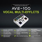 Audota Ave-100 Vocal Processor Pedal Auto-tune Harmony Reverb Delay Vocal Cancel