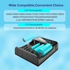 4 Bay Battery Charger For 18650  Aa  Aaa  10400  14500  14650 With Lcd Display