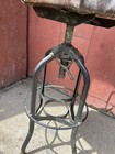 1920s Rare Industrial Vintage Uhl Steel Toledo Metal Bar Drafting Chair Stool