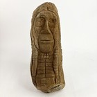 Native American Sand Stone Carving Masonic Symbol Horus Dellena Oklahoma