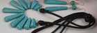 11 Trapezoid Style Pendant Turquoise Color Howlite Necklace earring   y225-w1 