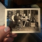 Skeleton   Group Of Men And Woman Antique Table Photo Poker 