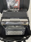 Hohner Panther Ii Diatonic Accordion - Keys Of G c f - Black W fuselli Case