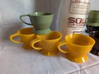 Vtg Lot Of 8 Yellow Green Brown Solo Cup Holders  68   100 Cozy Cups 7oz Refills