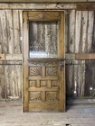 Beautiful Vintage 32x80 Wood Door With Flemish Glass For Privacy