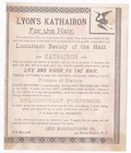 1880s Lyon s Kathairon For The Hair Antique Victorian Trade Card Two Women Ny