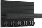 Key Holder For Wall  Decorative Key And Mail Holder With Shelf Has Large Hooks F