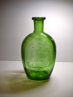 Franklin Twd Green Glass Bottle Vintage Clipper Pirate Boat Ship Eagle Embossed