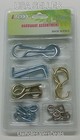 25 Screw Hooks Screw In Hook Eye Assorted Size 2 5  2  1 75  1 25  1  New Pack