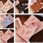 Women Long Leather Wallet Checkbook Card Holder Purse Lady Elegant Buckle Clutch