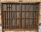 Antique M w Mfg Co Middletown Ny Letterpress Printers Tray Wood Type Case 