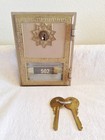 Vintage Salsbury Mailbox Brass Post Office Box Doors Los Angeles W  2 Keys  nice