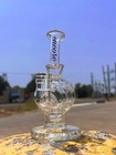 6  Clear Encore Mini Fab Egg Hookah Water Pipe  Color Showerhead Tobacco Bong