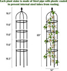 Garden Obelisk Trellis For Climbing Plants Outdoor 6 Ft Rose Bush Round Trellis