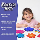 Kids Wood Craft Kit Poke-in Art Flower Bouquet Diy Toy Mess-free Creative