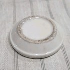 Vintage Unmarked Chunky White Ironstone Butter Pat  a 