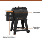 Pit Boss Lexington 500 Sq In Wood Fired Pellet Grill And Smoker     Onyx Series