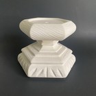 Vintage Maxine Mold Ceramic Bisque Large Pillar Candle Holder Diy Ready To Paint
