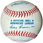 Rickey Henderson Signed Rawlings Official Roal American League Baseball- Coa hof