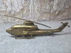 Two  2  Solid Brass Military Helicopters-ah-1 Cobra  11 5   Sikorsky Uh-60  12  