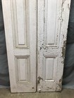 Pair Arch Top Antique House Window 15x80 Shabby 3 Panel Shutters Chic 809-24b