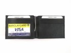 Bifold Money Clip Wallet Id Credit Card Money Holder Black Genuine Leather  Men 