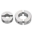 304 Stainless Steel Double Split Shaft Collar 2-piece Clamping Metric Axle