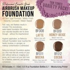 Tan Color Shade Foundation Set - Professional Cosmetic Airbrush Makeup In 1 2   