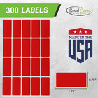 Color Coding Labels Rectangle Fluorescent Neon 1 57 Inch X 0 75 Inch - 300 Pack 