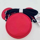 Disney Parks Mickey Mouse Icon Christmas Ornament Red Glitter Crossbody Bag New